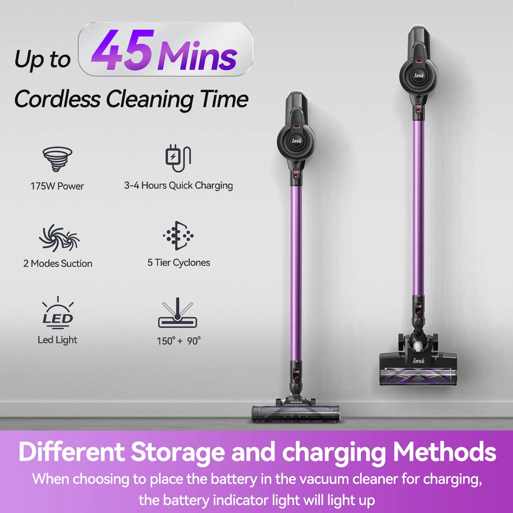 Cordless Vacuum Cleaner, 6 in 1 Stick Vacuum with 20kPa 160W Motor G767