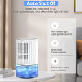 Portable Ultra Quiet Dehumidifier 1000ML White D75557