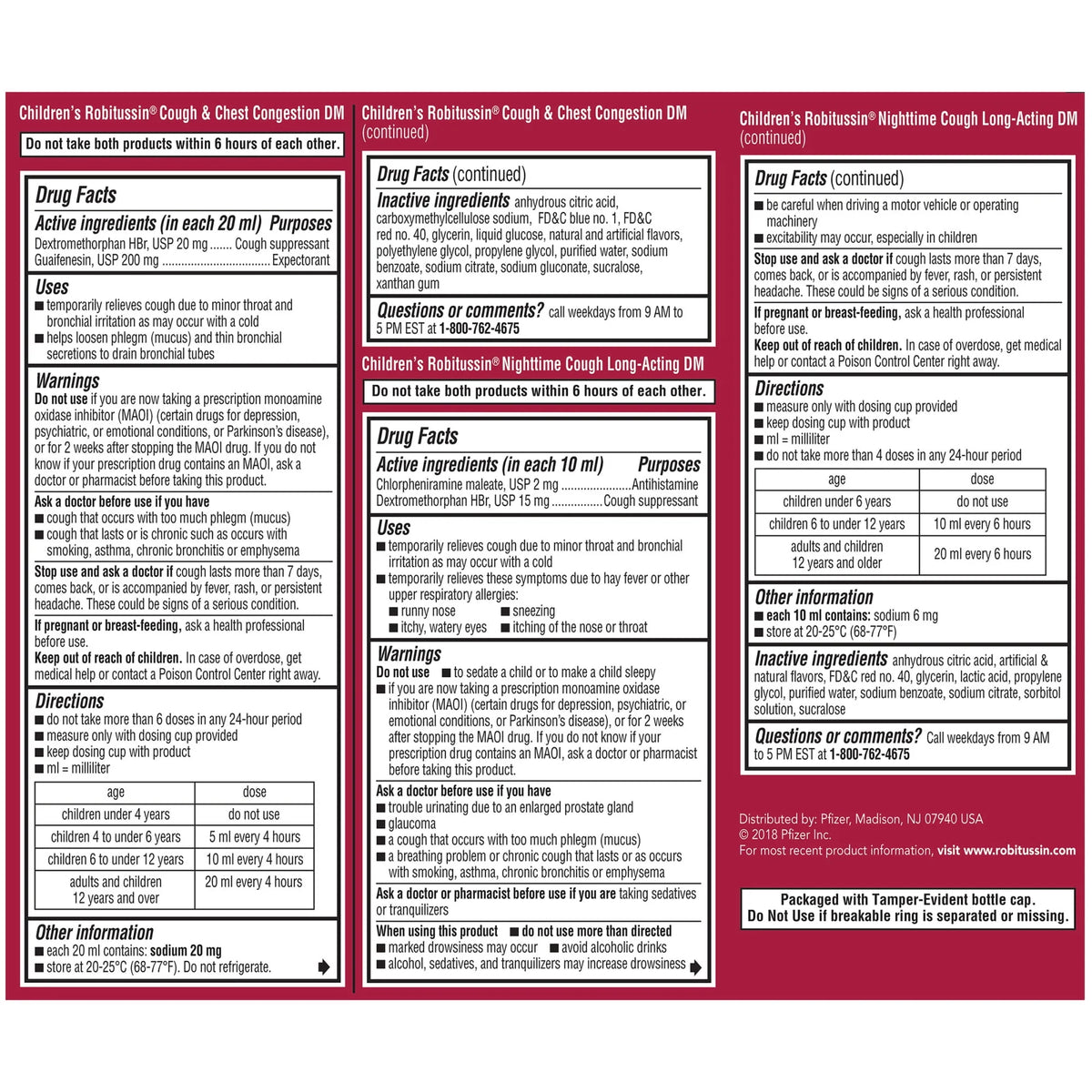 Children's Day and Night Cough and Cold Medicine 4 Fl Oz 2 Pack O2729