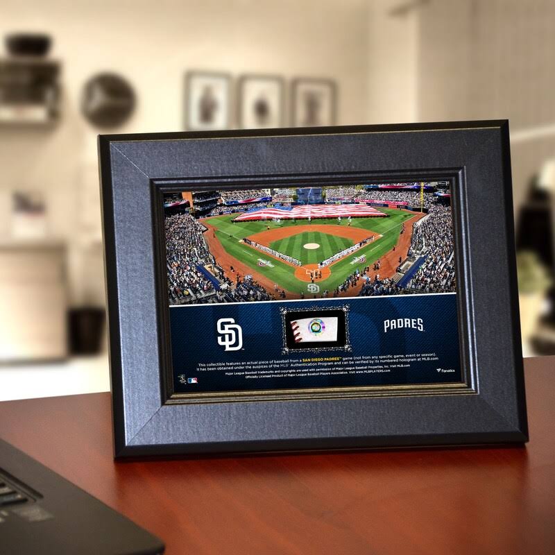 Framed Stadium Collage with Game-Used Baseball D285841