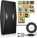 Amplified HDTV Digital TV Antenna 460 Miles Range 4K 1080P 45ft Coax Cable T17099