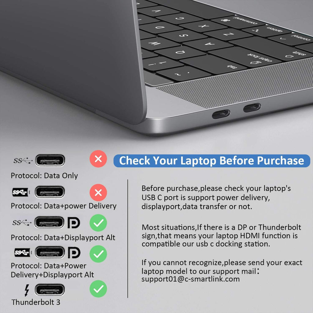 12-in-1 USB C Docking Station with Dual 4K HDMI Y461431