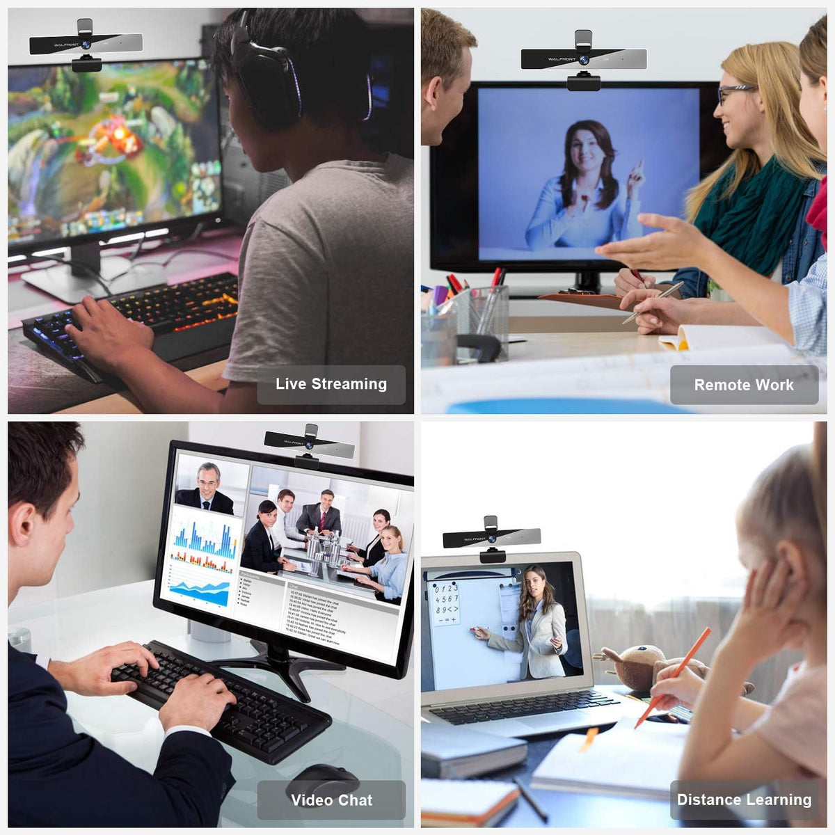 2K Webcam with Microphone and Privacy Cover N505
