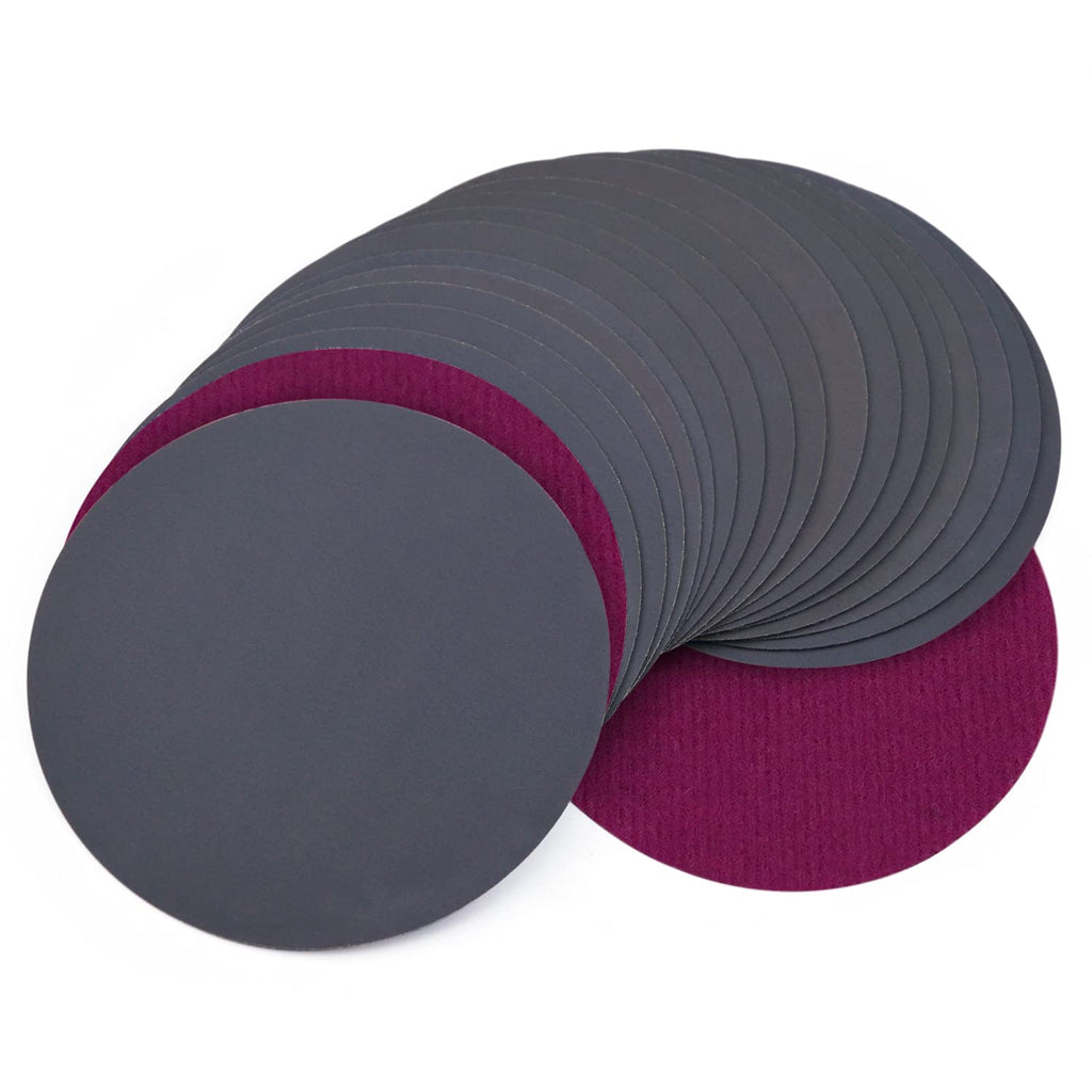6 Inch 2000 Grit Waterproof Hook & Loop Silicon Carbide Sanding Discs 20-Pack B390