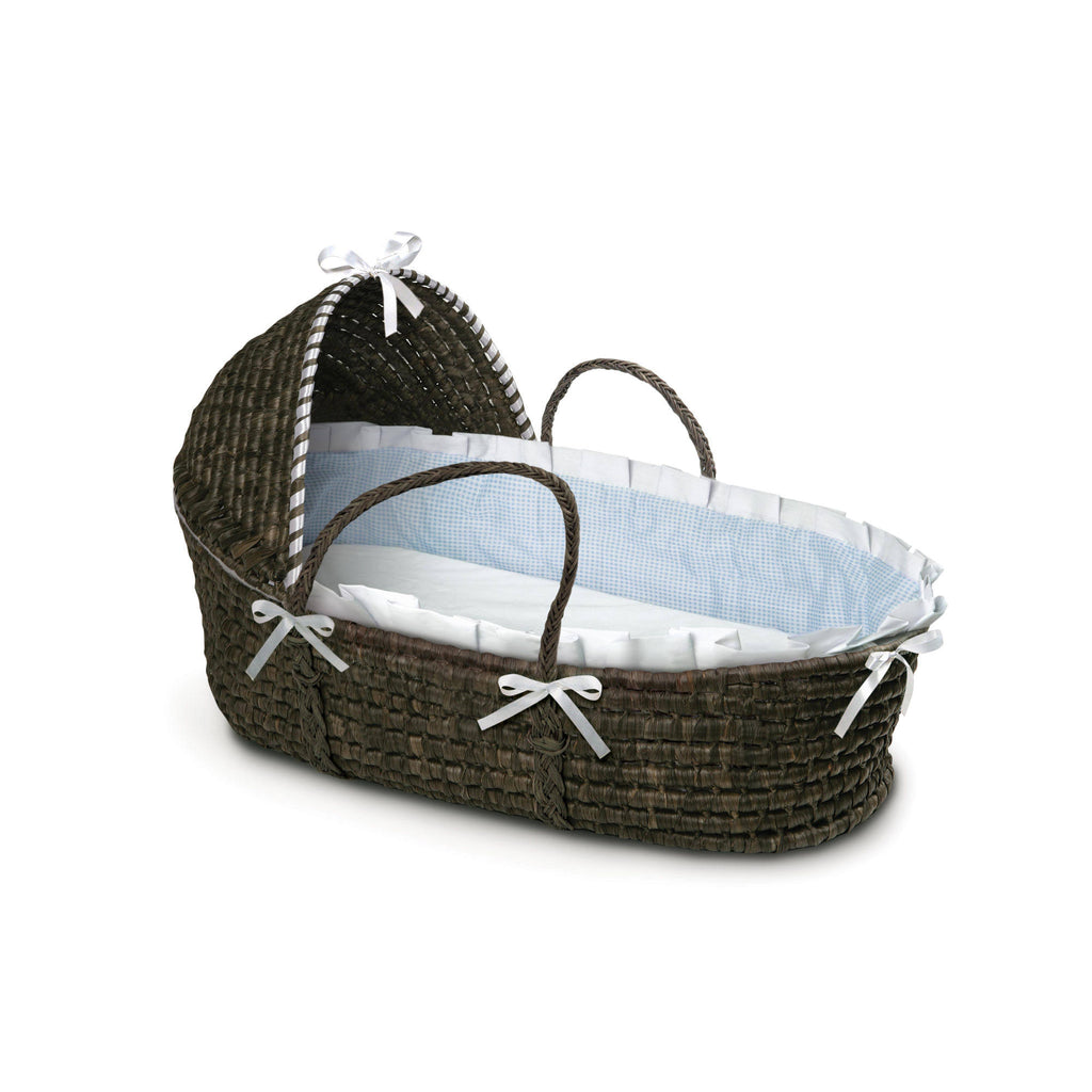 Espresso Moses Basket with Hood P192