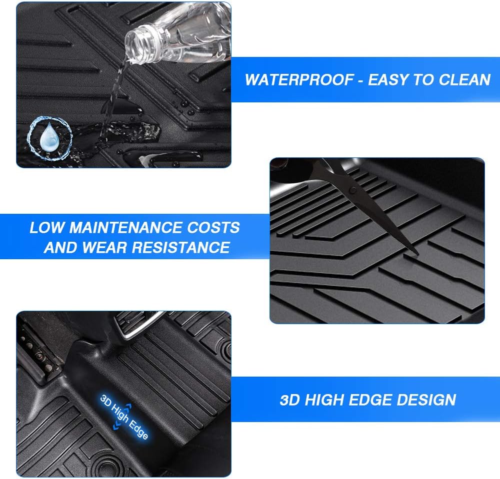 Black 2 Row Carpet Floor Liner Set G649