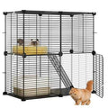 2-Tier Indoor Cat Cage Pet Playpen U614