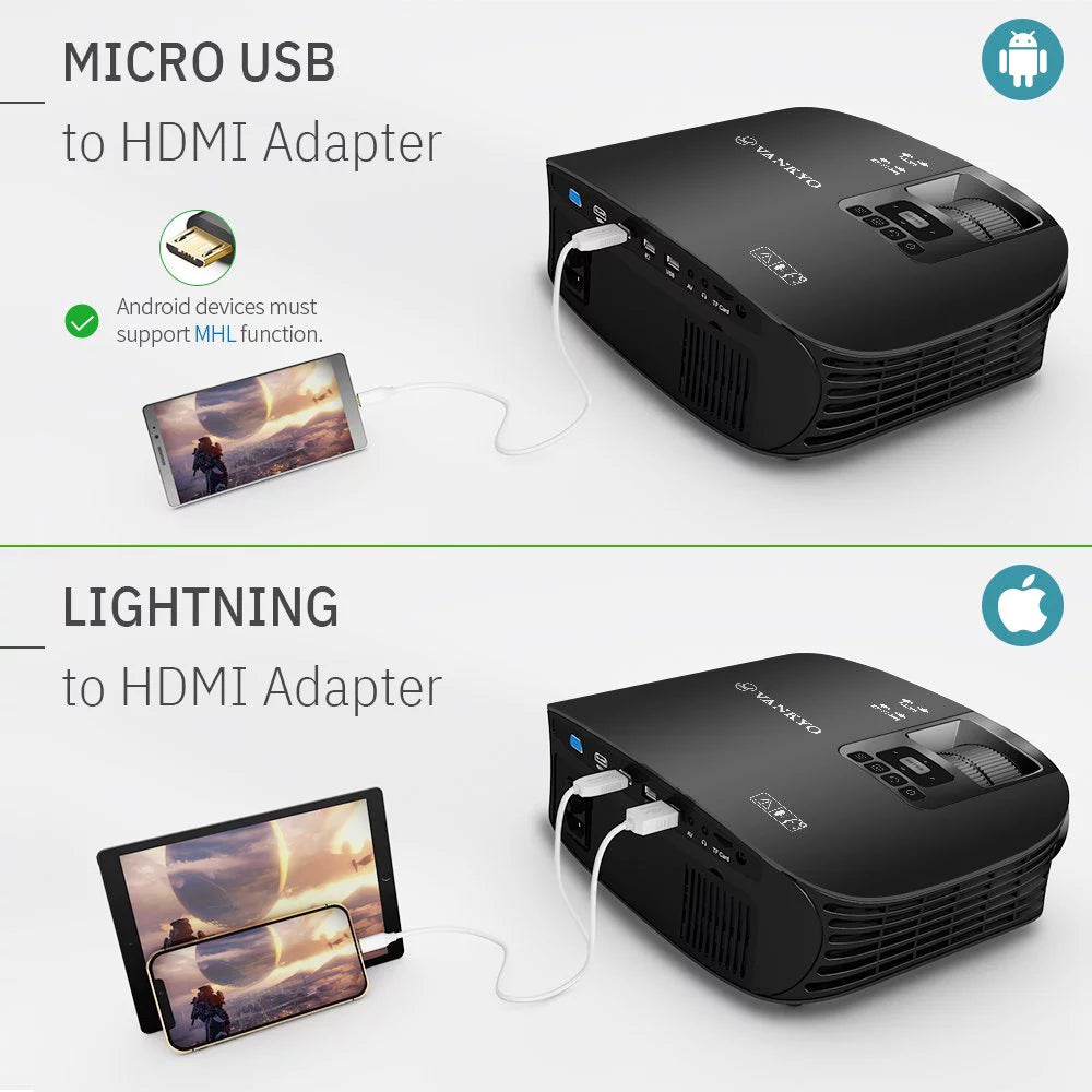 HD Movie Projector with 230 Projection Size, LCD, 1080P M678
