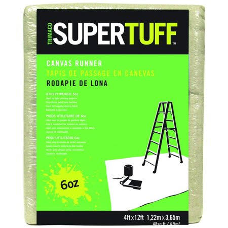 Light Weight Canvas Drop Cloths 4 Foot by 12 Foot J231