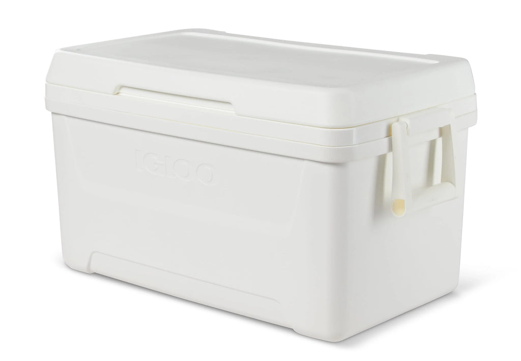 48 QT White Hard Sided Ice Chest Cooler Z2803