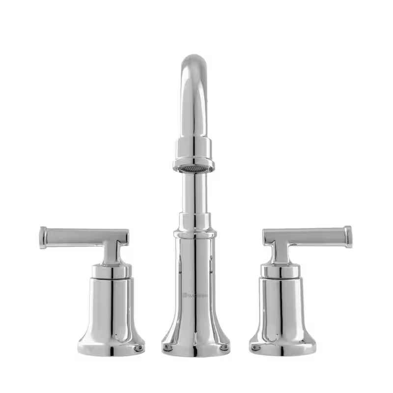 8 in. Widespread Double-Handle High-Arc Bathroom Faucet Polished Chrome F15606