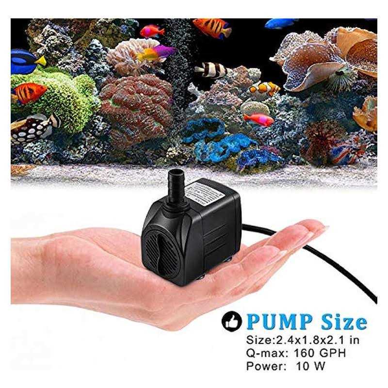10W 160GPH Submersible Pump with Tubing R63896