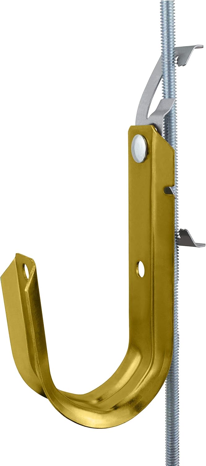 Heavy Duty Metal Cable & Wire Support J-Hook Hangers with Bat Wing Clip R28793