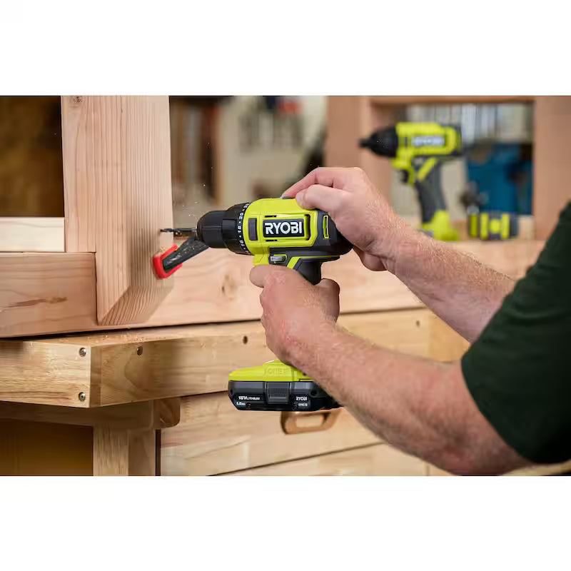 18V Cordless 2-Tool Combo Kit with Drill/Driver and Impact Driver J19501