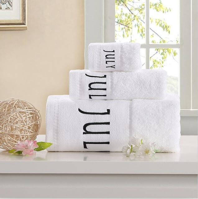 Cotton 3-Piece Bath Towels Set T25469