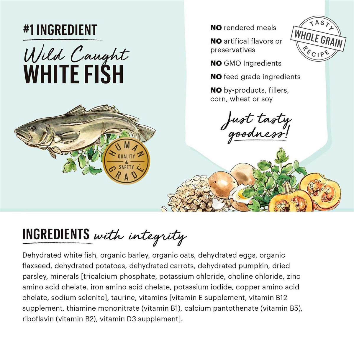 Whole Grain Fish & Oat Dehydrated Dog Food N244400
