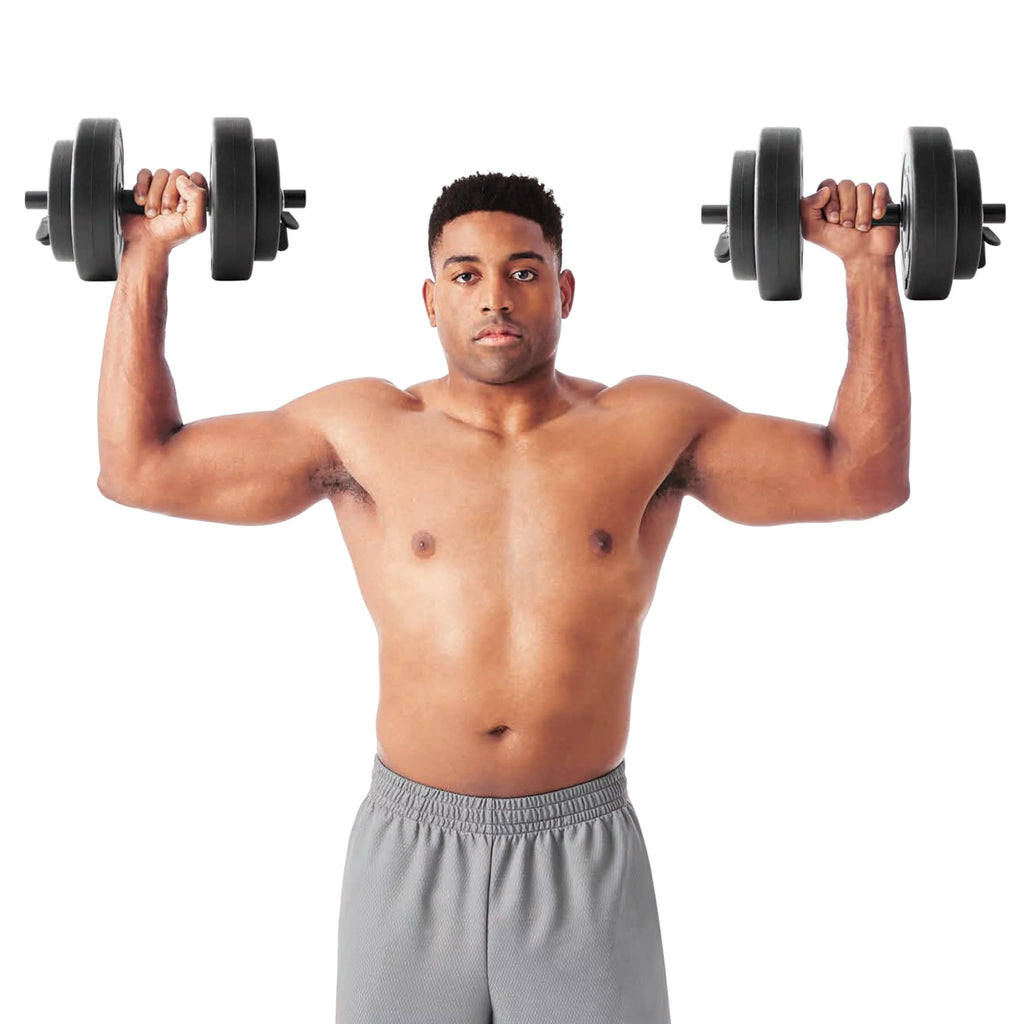 40lb Adjustable Vinyl Dumbbell Set L730
