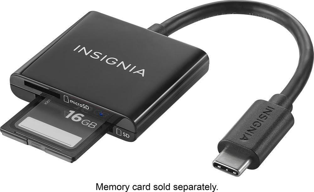 USB Type-C Memory Card Reader Black N186997