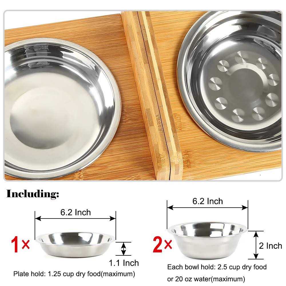 Set of 2 Raised Pet Bowls P734280