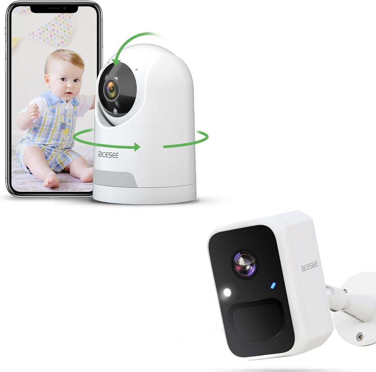 Indoor Outdoor Security Camera with Color Night Vision K5950