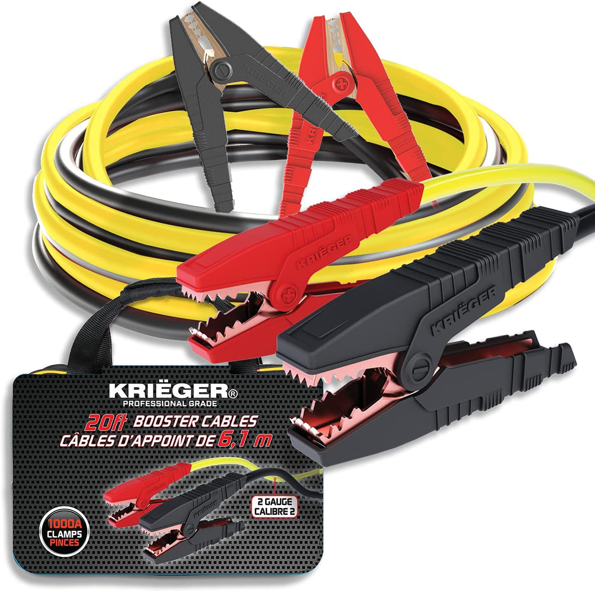 Heavy Duty Automotive Booster Cables 25-Feet 1-Gauge Z306