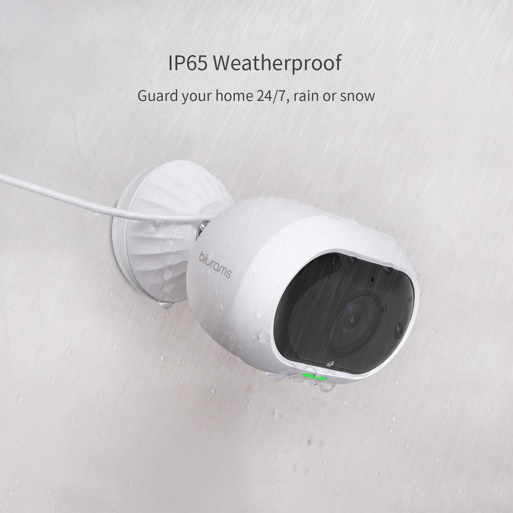Outdoor Security Camera with 2-Way Audio, Night Vision, Siren, Weatherproof P23088