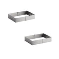 3 1/4 inch Stainless Steel Adjustable Cake Ring Y315