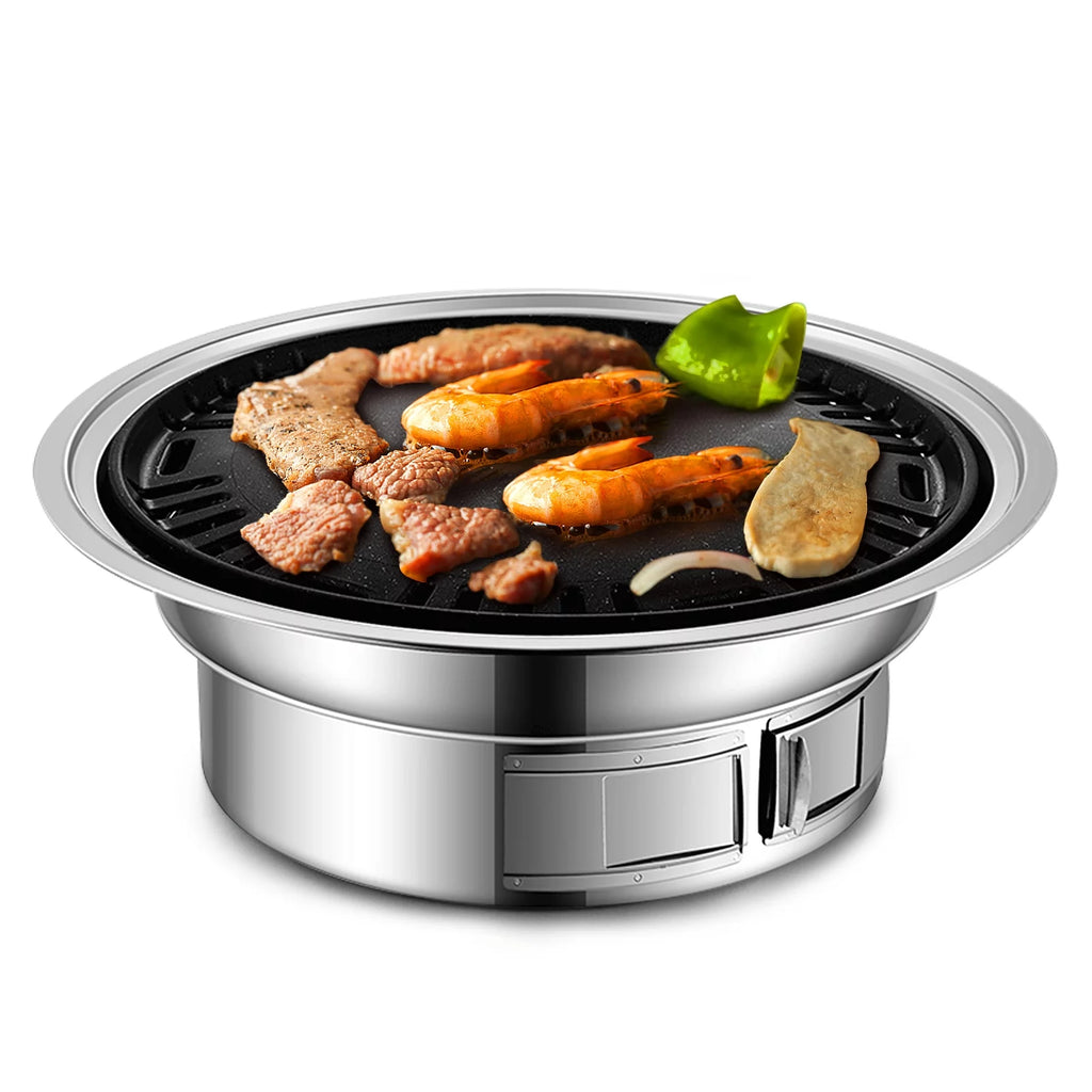 Charcoal Grill Non-stick Portable Stainless Steel BBQ Grill N936