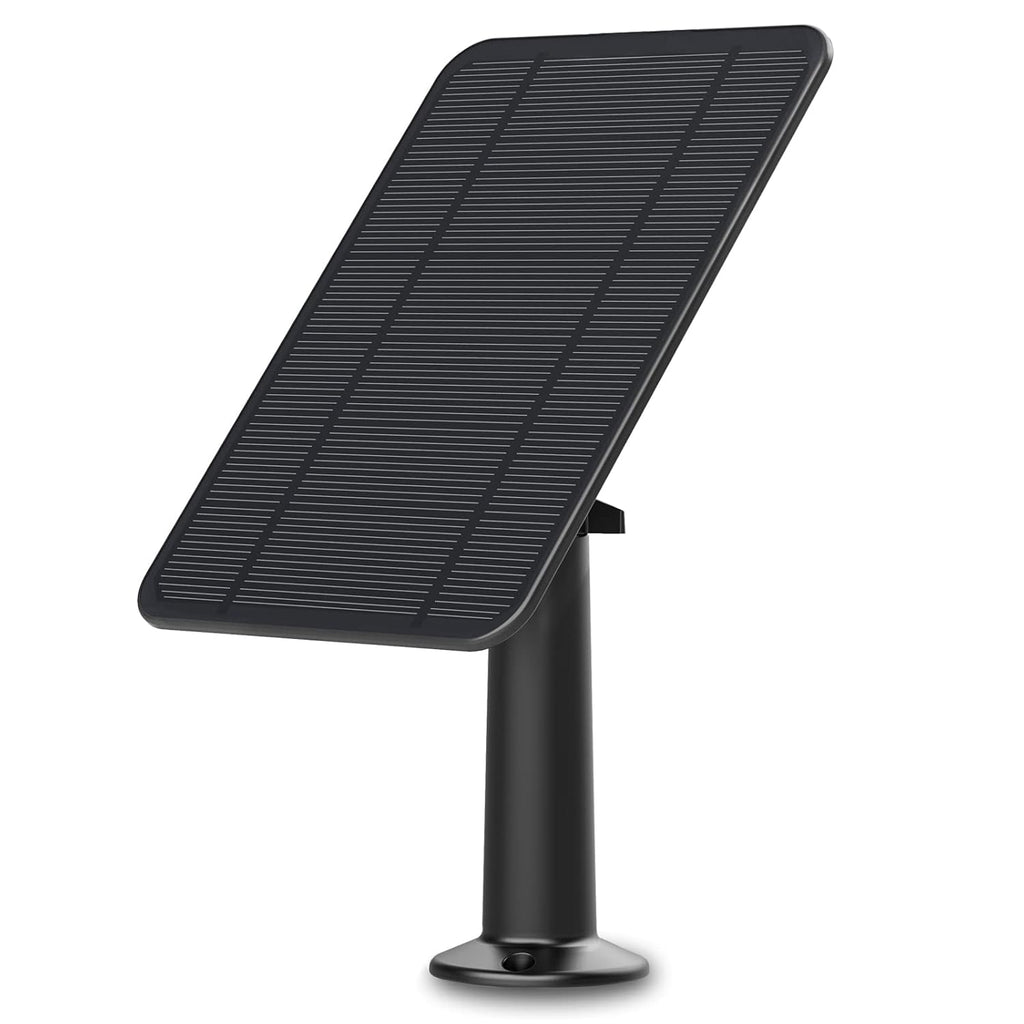 4W 6V Solar Panel with Wall Mount and 13.1ft Power Cable, Black, 2-Pack K860