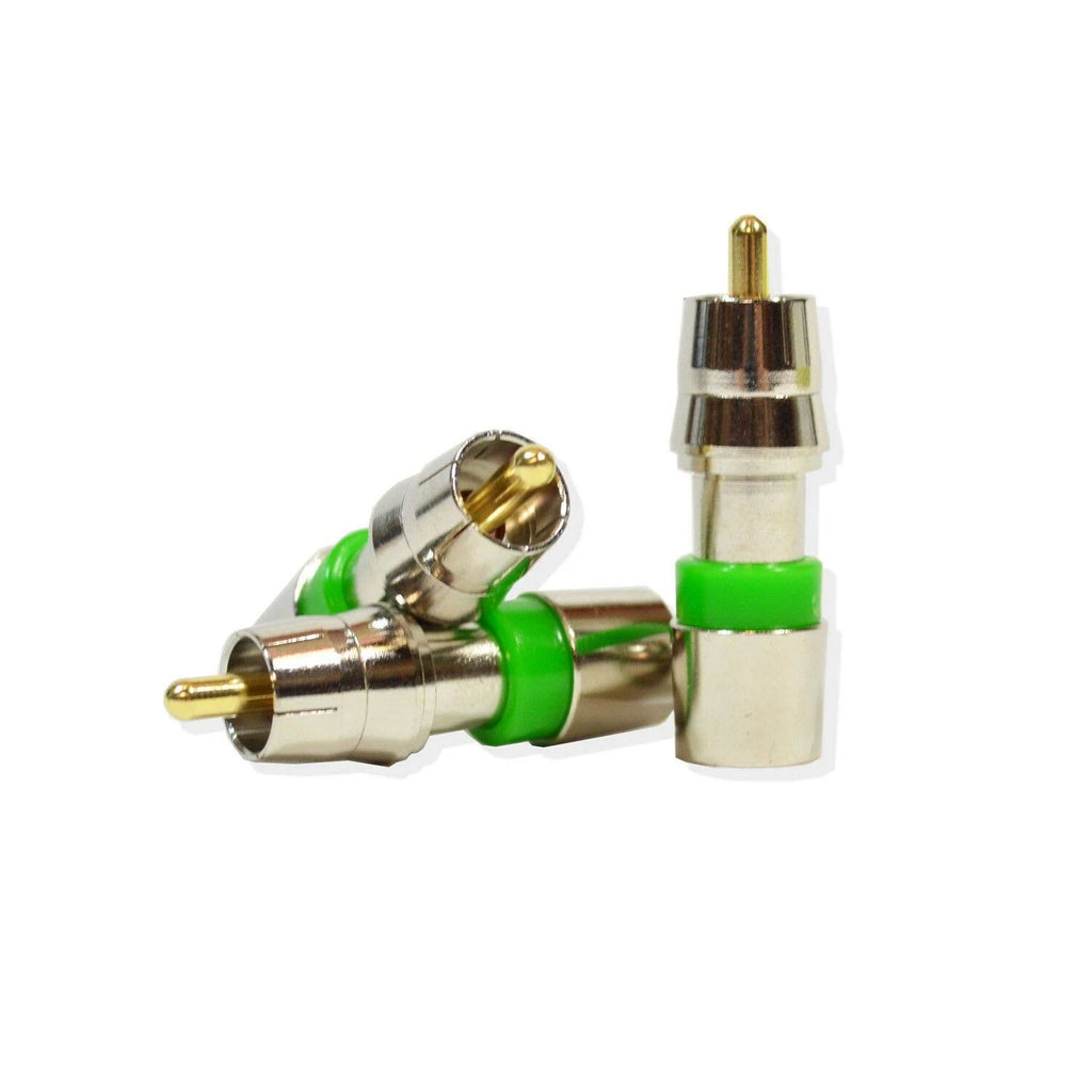 RG59 RCA Compression Connector Adapter 100/Pack R109