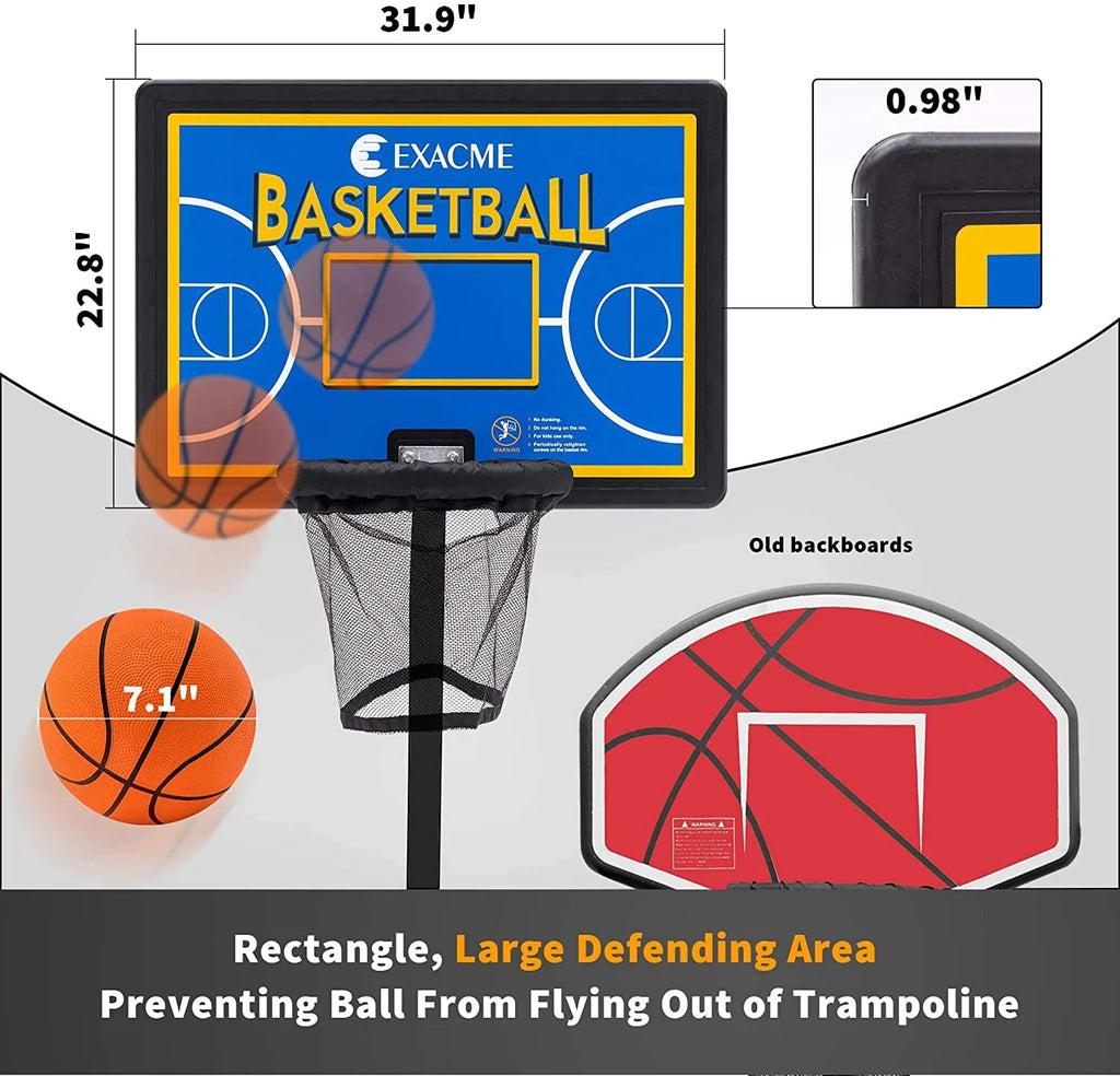 Red Trampoline Basketball Hoop G25352