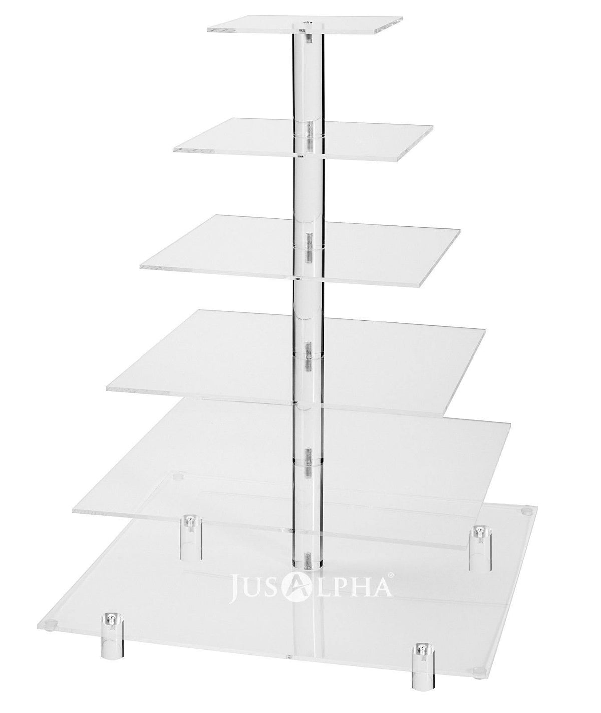 Large 6 Tier Square Cupcake Stand W67375