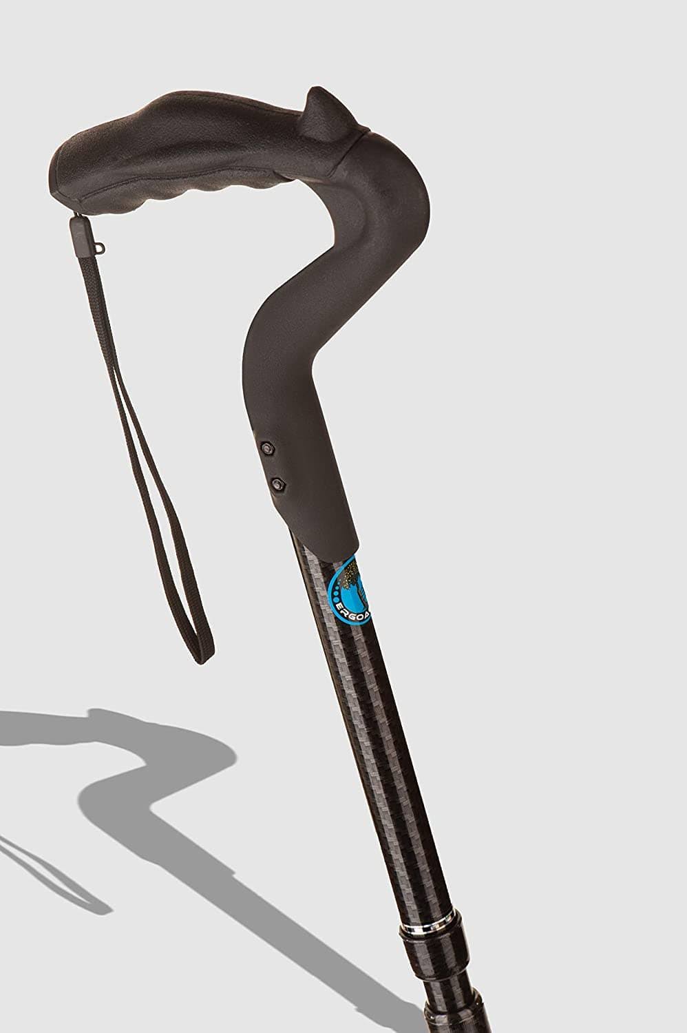 Fully-Adjustable Ergonomic Canes Brown Wood Finish W6438