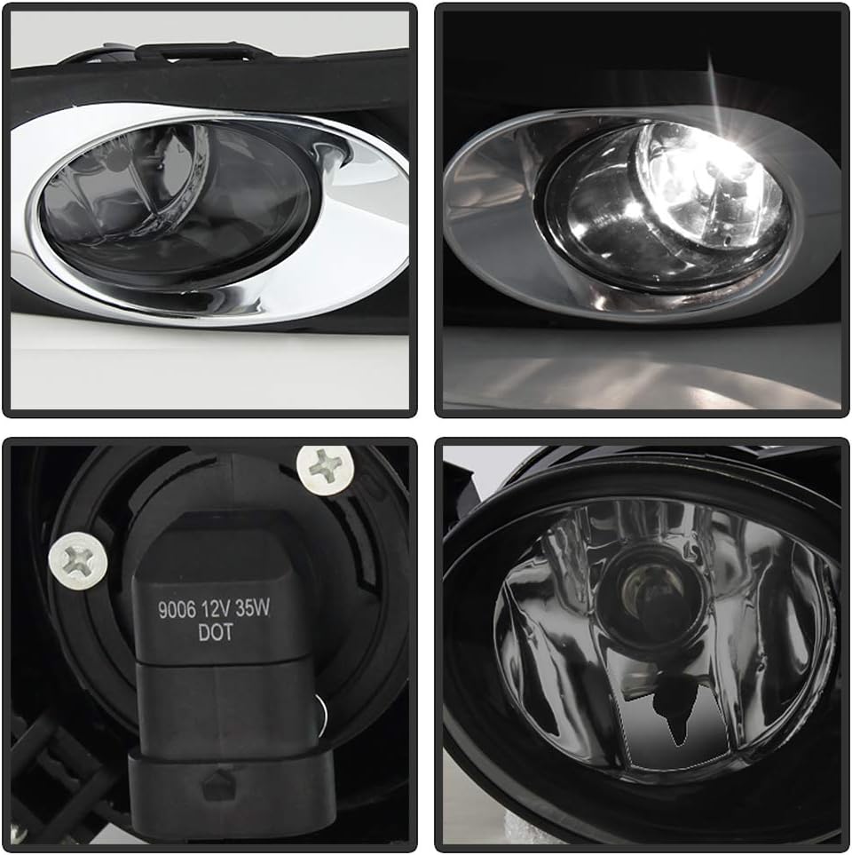 Smoked Fog Lights Lamps Assembly Driver & Passenger Side D405761