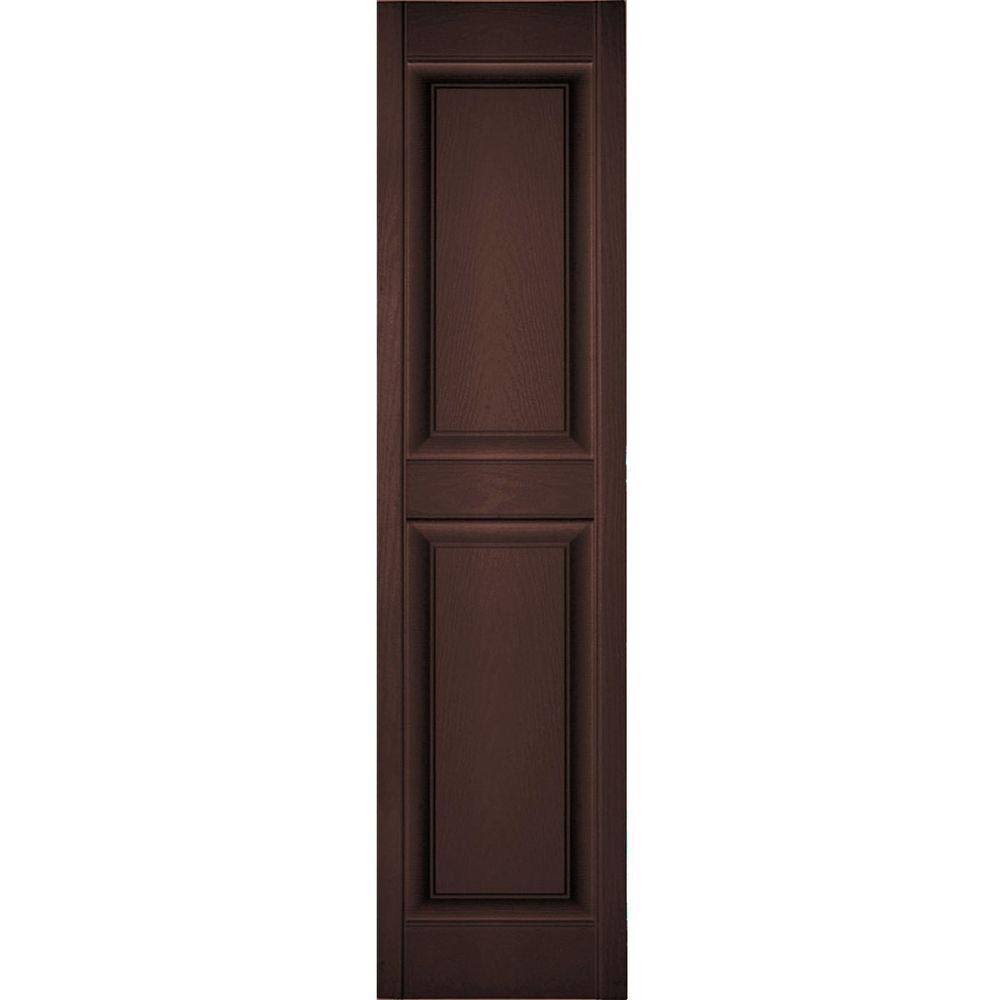 14 3/4x22W x 75x22H Vinyl Raised Panel Shutters L4190