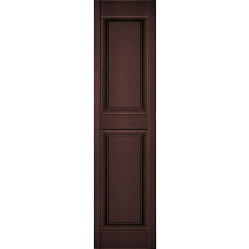 14 3/4x22W x 75x22H Vinyl Raised Panel Shutters L4190