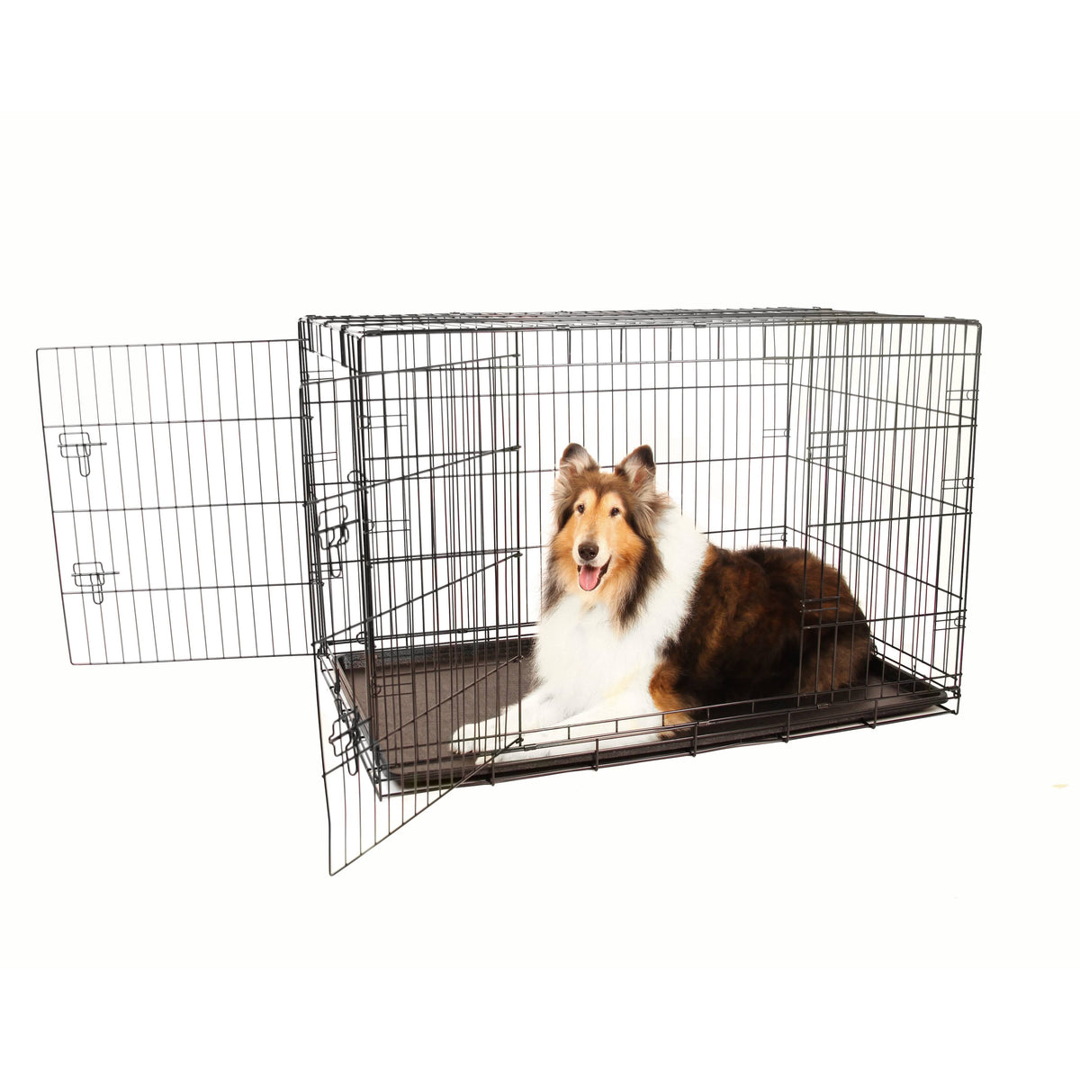 Double Door Metal Dog Crate K4856