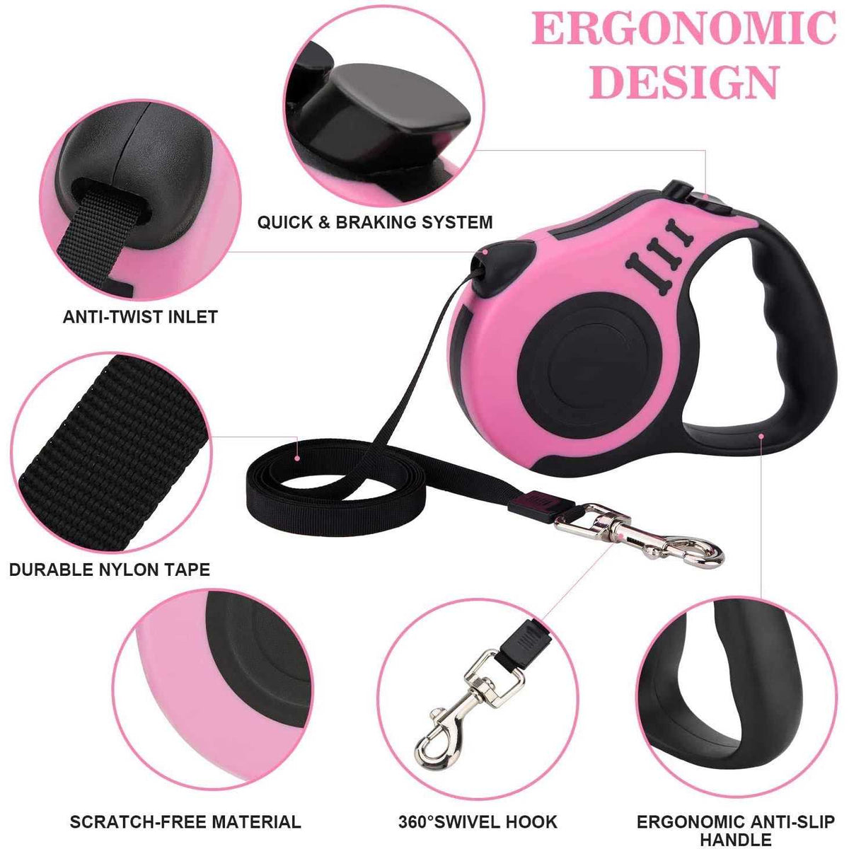 Retractable Dog Leash E3336