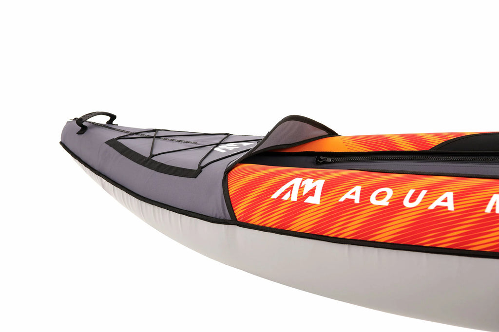Inflatable Touring Kayak with Carry Bag, Paddle, Fin, Pump V8596