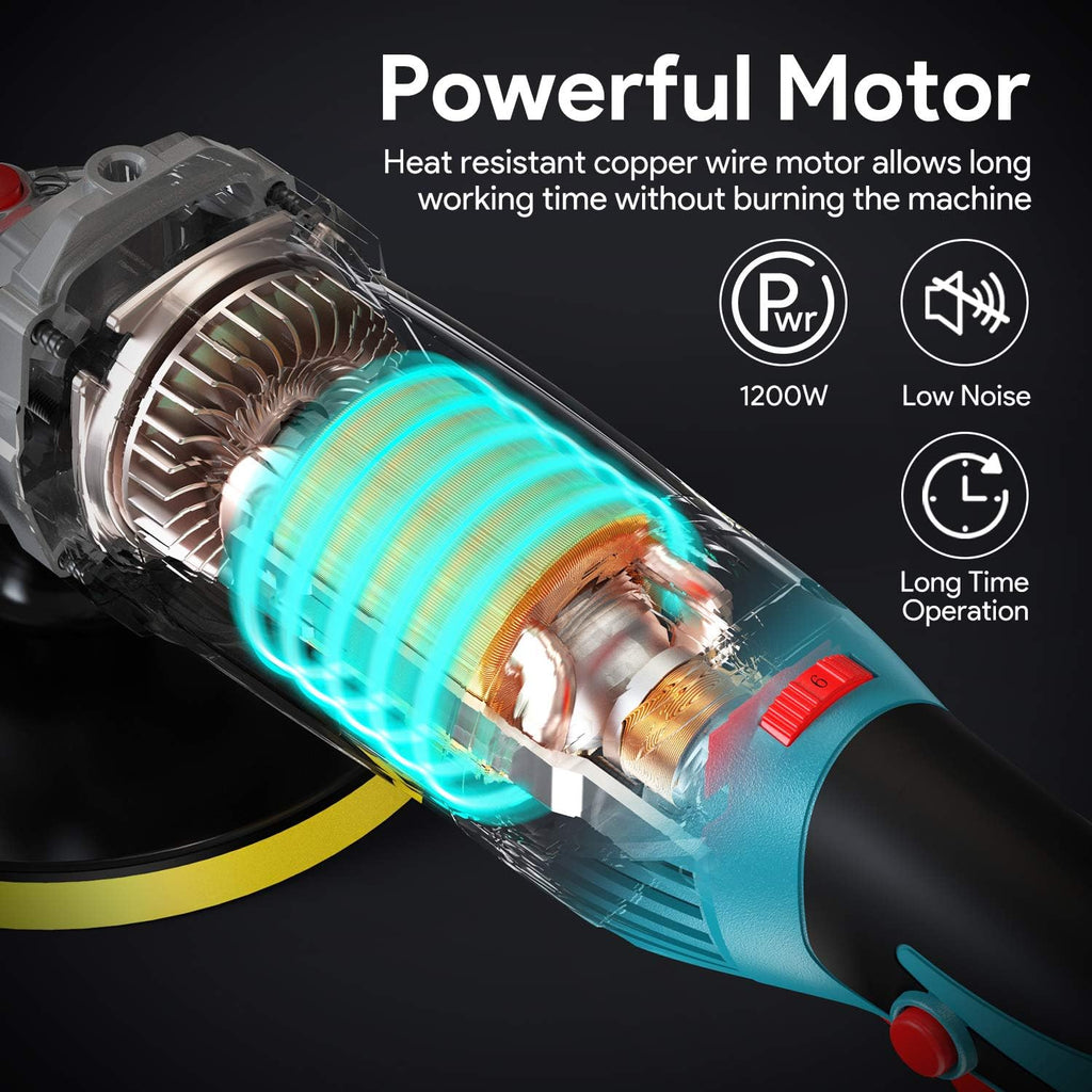 1200W Variable Speed Rotary Car Polisher J902