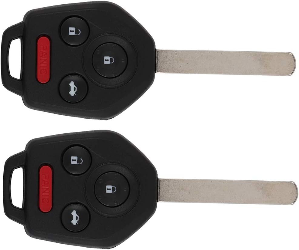 4 Buttons Keyless Key Fob Remote Control Car Key 315MHz Transmitter Replacement Pack of 2 Z260