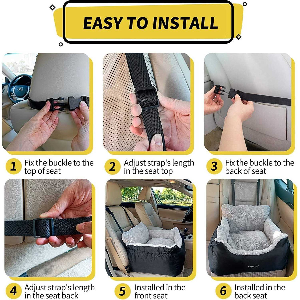 Dog Car Seat for Small Dogs E4341