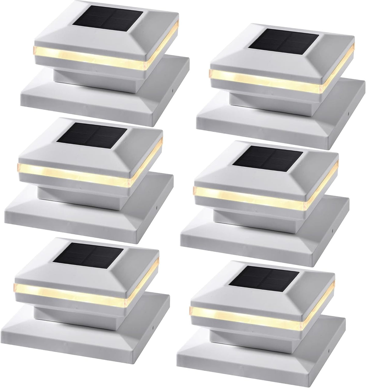 15 Lumen Solar Post Cap Light, 6 Pack A664