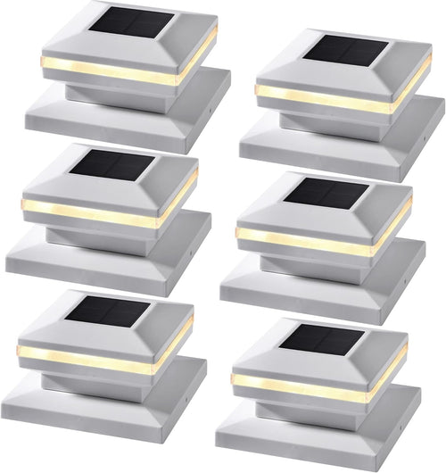 15 Lumen Solar Post Cap Light, 6 Pack A664