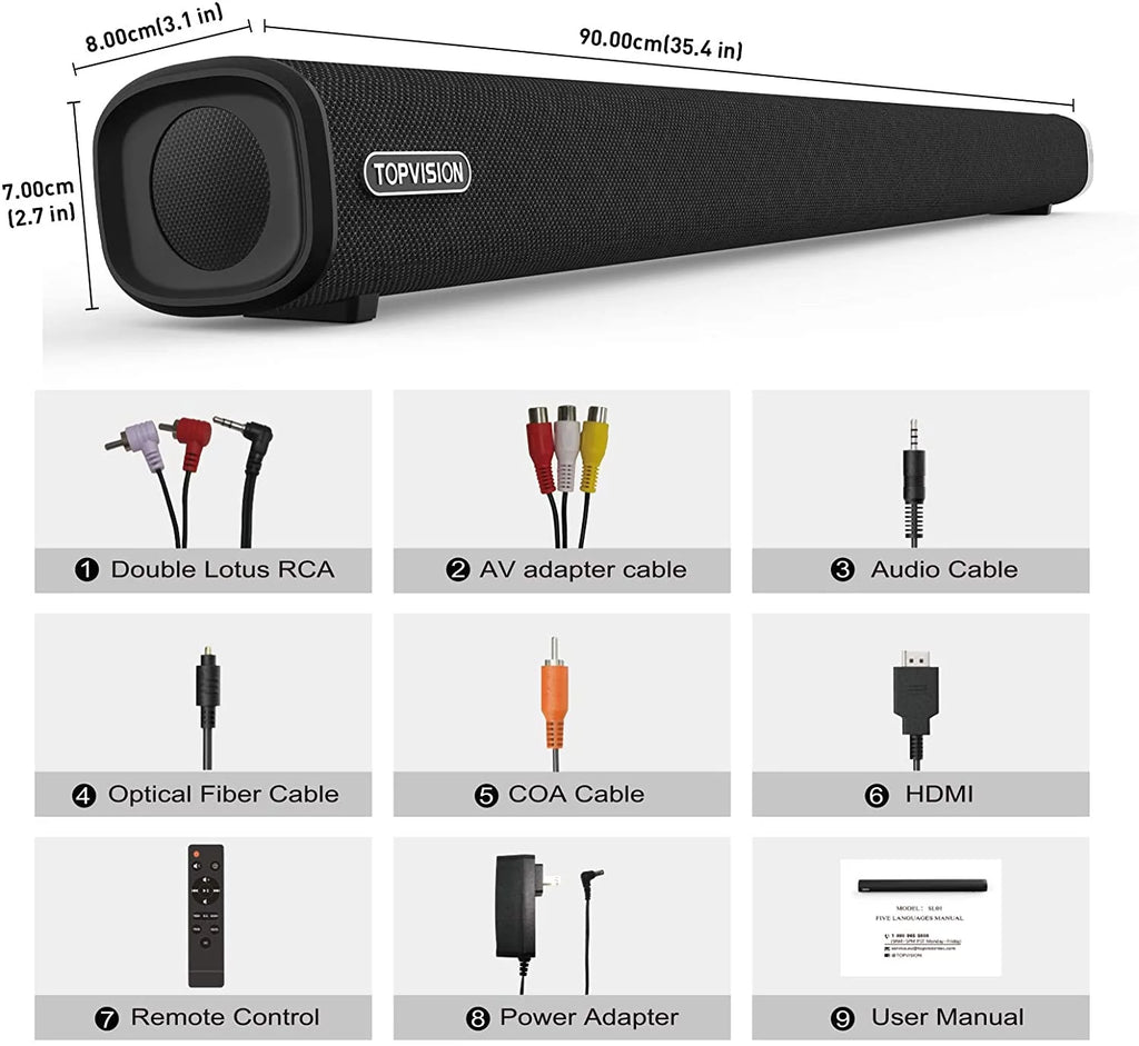 2.1CH Sound Bar with Subwoofer N431