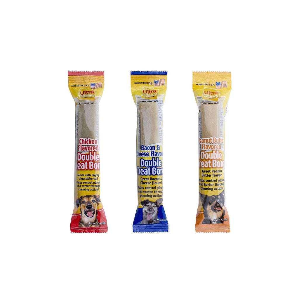 Double Treat Bones Dog Treats I600