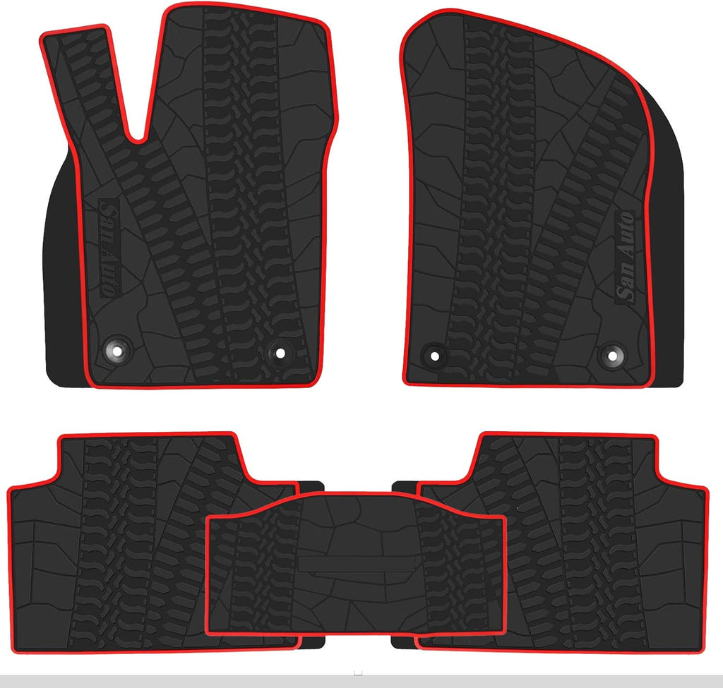 Custom Fit Rubber Car Floor Mats Set F210