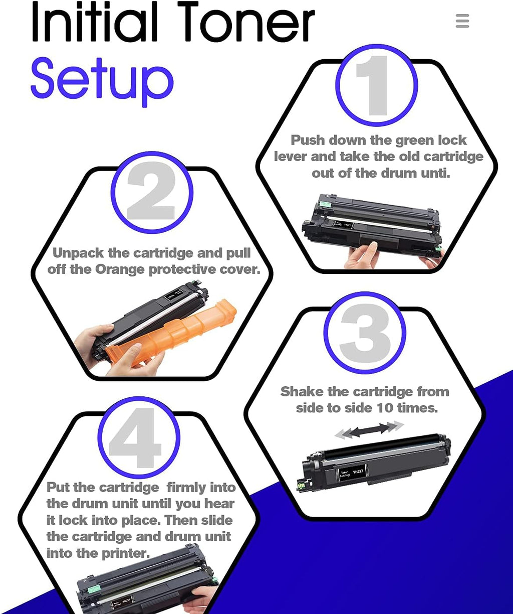 Compatible Toner Cartridge Replacement 4 Pack O580