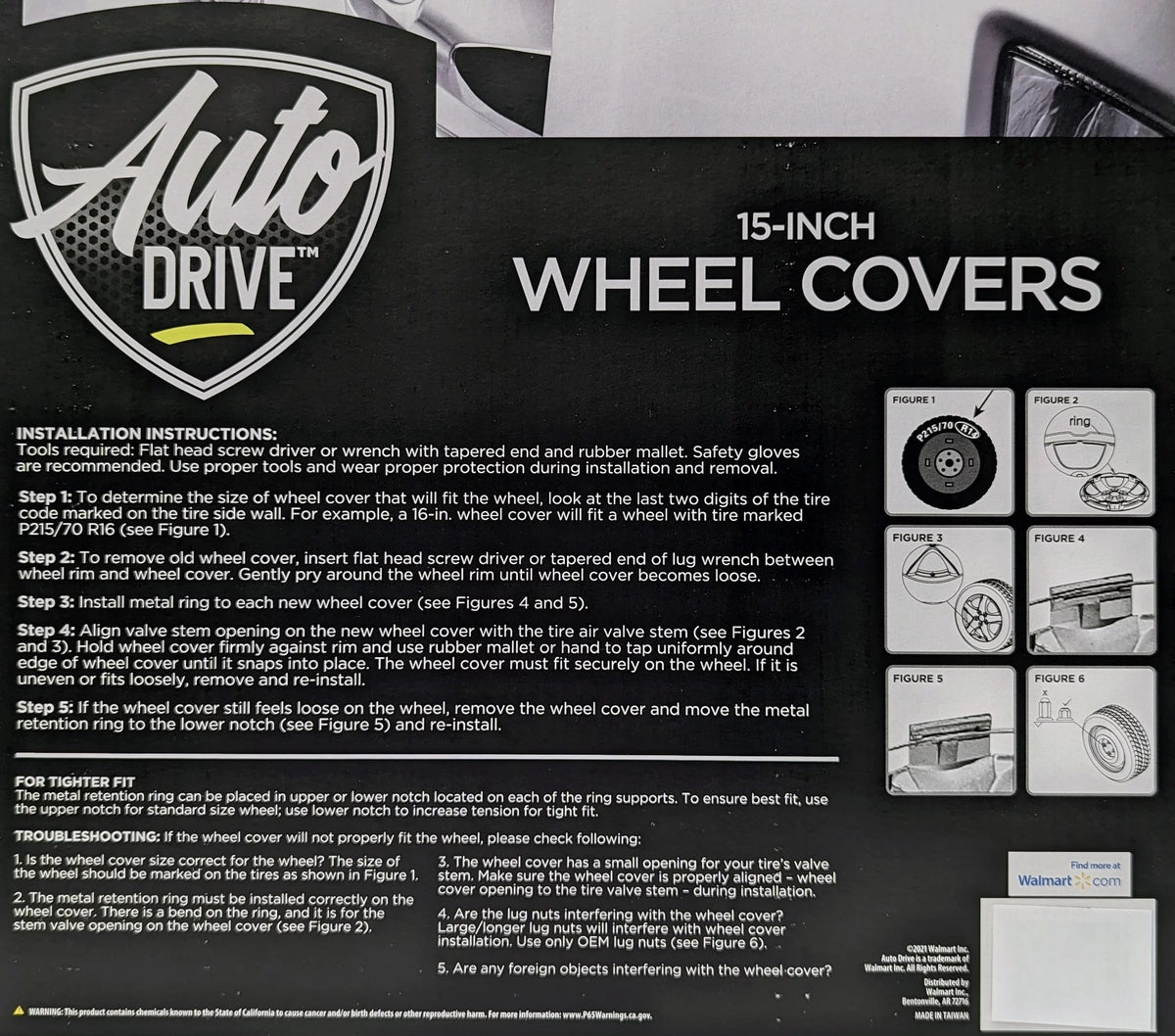 16-in Silver ABS Plastic Wheel Cover J44613