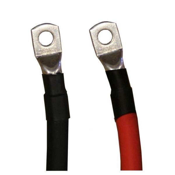 2/0 Gauge Red Black Pure Copper Inverter Cables 5 ft N3453
